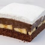 Banana Chocolate Cream Cake Squares